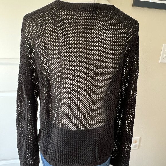 Uniqlo women's 3D knit mesh long-sleeve crewneck sweater, size medium NWT - Picture 3 of 9